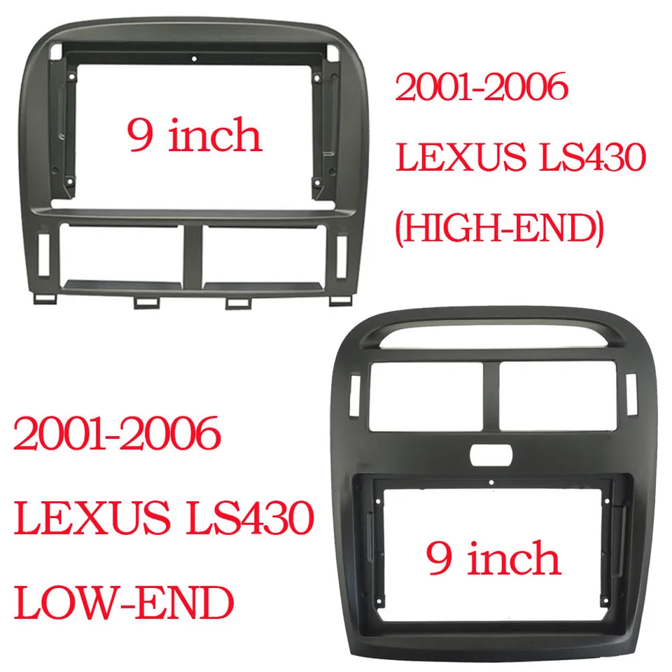 WQLSK pre Lexus LS430 2001-2006 AUTO RÁDIO Android MP5 GPS Stereo Player Panel Rám 2 DIN HEAD Jednotka Fascia Inštalácia pomlčky