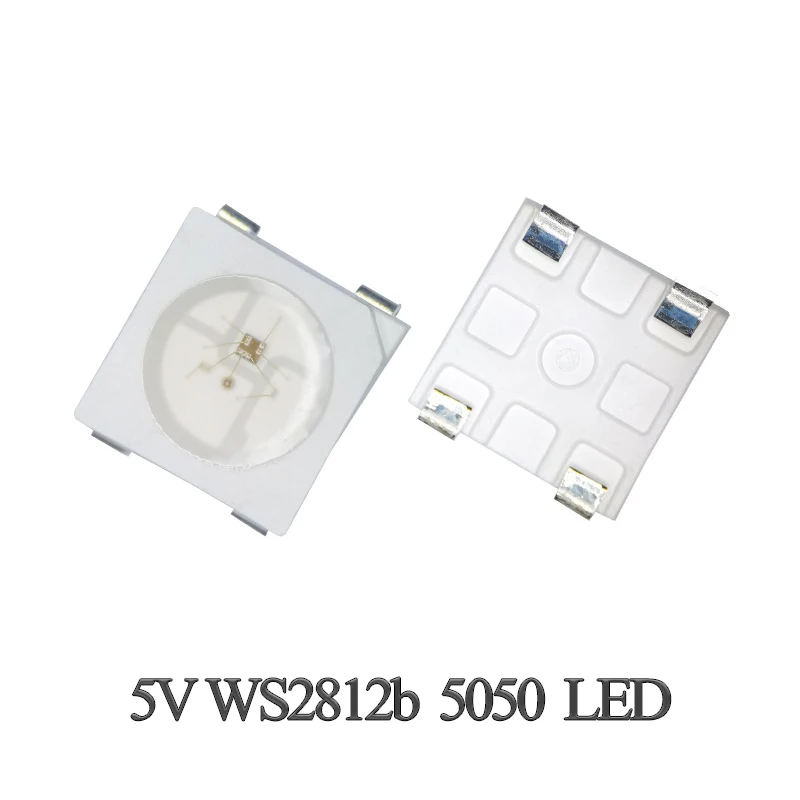 Ws2812b 5v Ws2812 5050 Mini Smd Led Chip Addressable Digital Pixel Rgb Full Color Led Diode Lamp Individually Chip Pixels DC5V