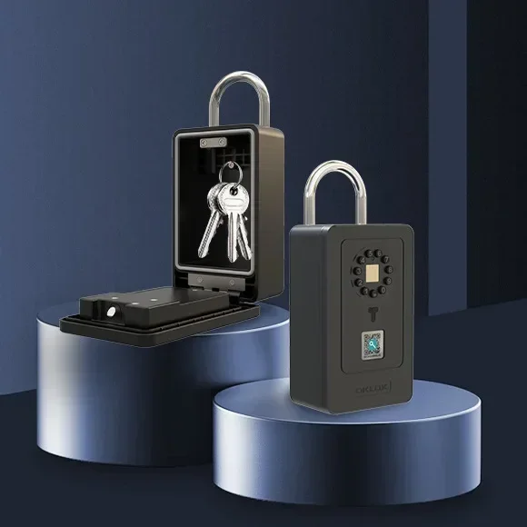 WSDCAM Smart Fingerprint Key Storage Box Bluetooth Wireless Heslo Storage Box Bezpečné zabezpečenie proti krádeži