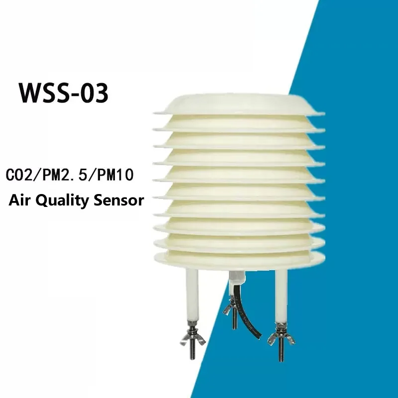 WSS-03 CO2/PM2.5/PM10 RS485 Monitor senzora kvality ovzdušia CO2, PM2.5 a PM10.
