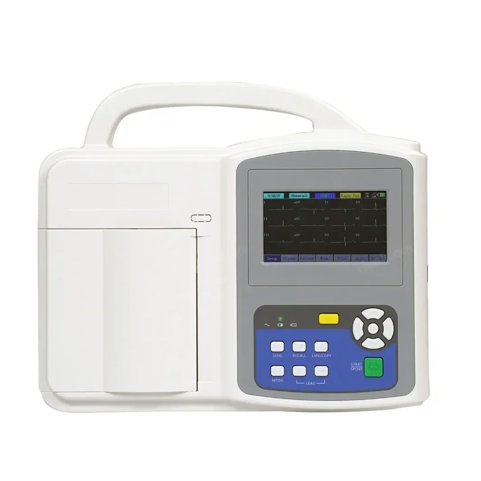 WT-03H 06H Veterinárny prenosný 6-kanálový stroj, digitálny 3 kanál Elektrokardiogram