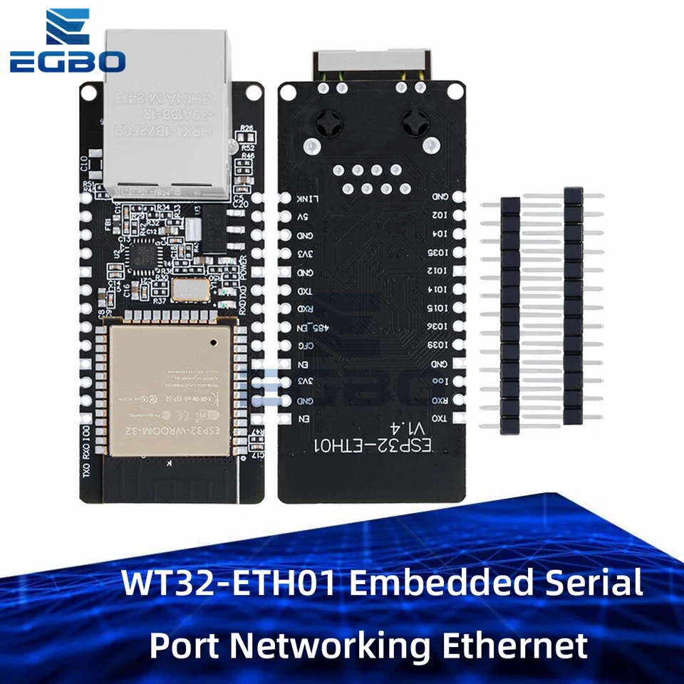 WT32-ETH01 vložený sériový port sieťový siete Ethernet Bluetooth kompatibilný WiFi Combo Gateway MCU ESP32 Wireless Module Board