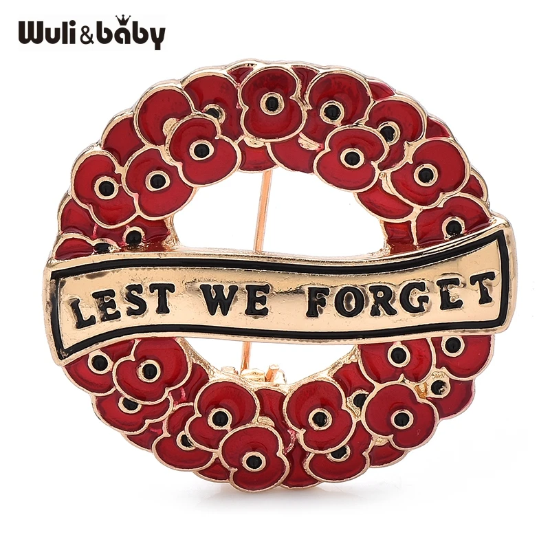 Wuli & Baby Poppy Flowers Garland Brošes