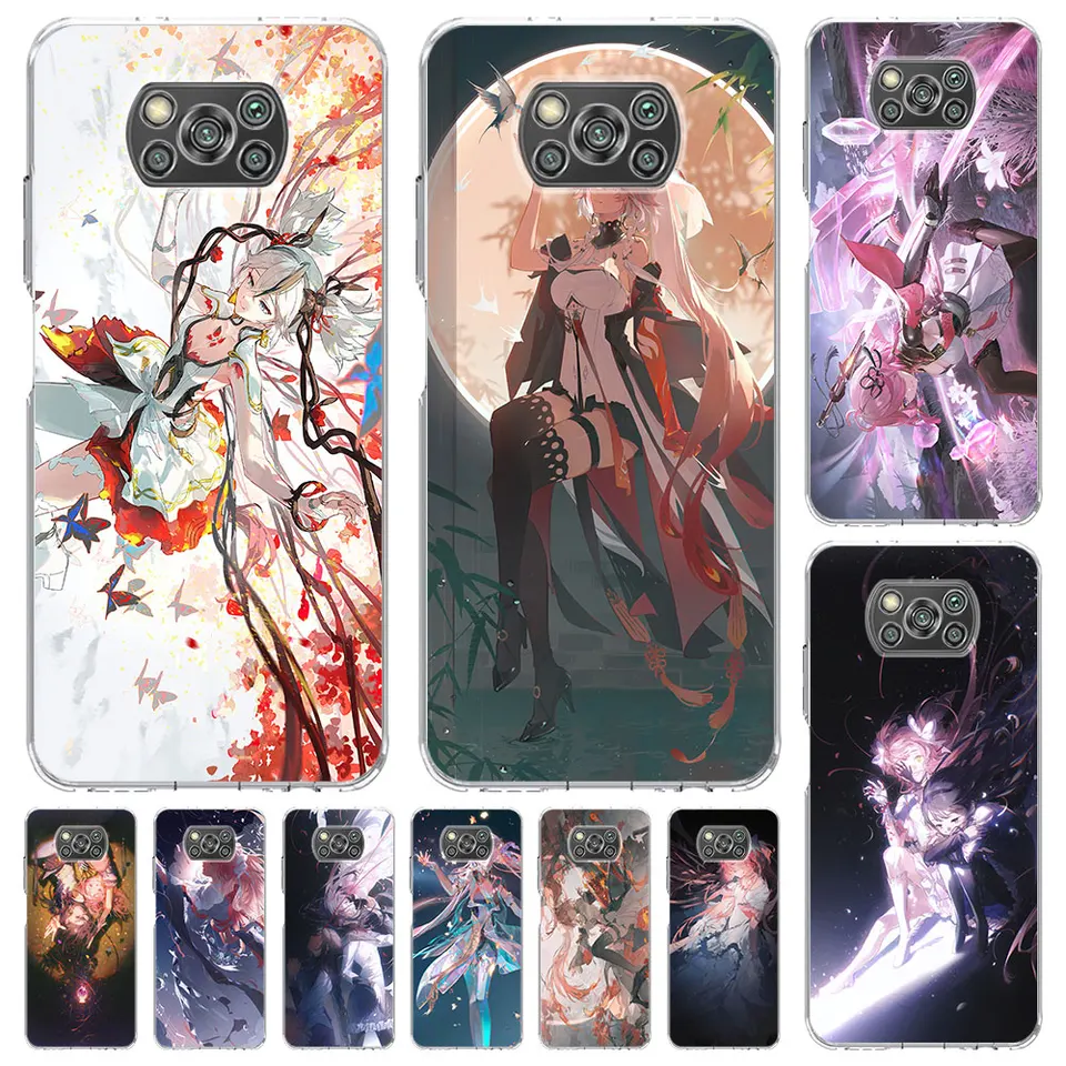 Wuthering Waves Taoqi puzdro pre Xiaomi POCO X6 X5 F4 M5S X3 NFC F1 F5 M5 M3 M4 GT F3 F2 X4 PRO Priehľadný silikónový kryt silikónového telefónu