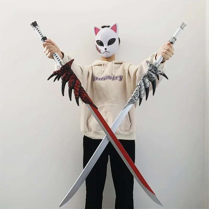 WW 1: 1 Fire Dragon Sword Blood Ver Weapon Cosplay Monster Hunter Knife Hunter Rola Rola Rola Hra bezpečnosť PU Sword Halloween Darček