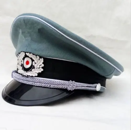 WW2 WWII nemecká WH M36 OFFICAL WOOL CRUSHER HAT Vojenská priečna priečka - veľkosť l