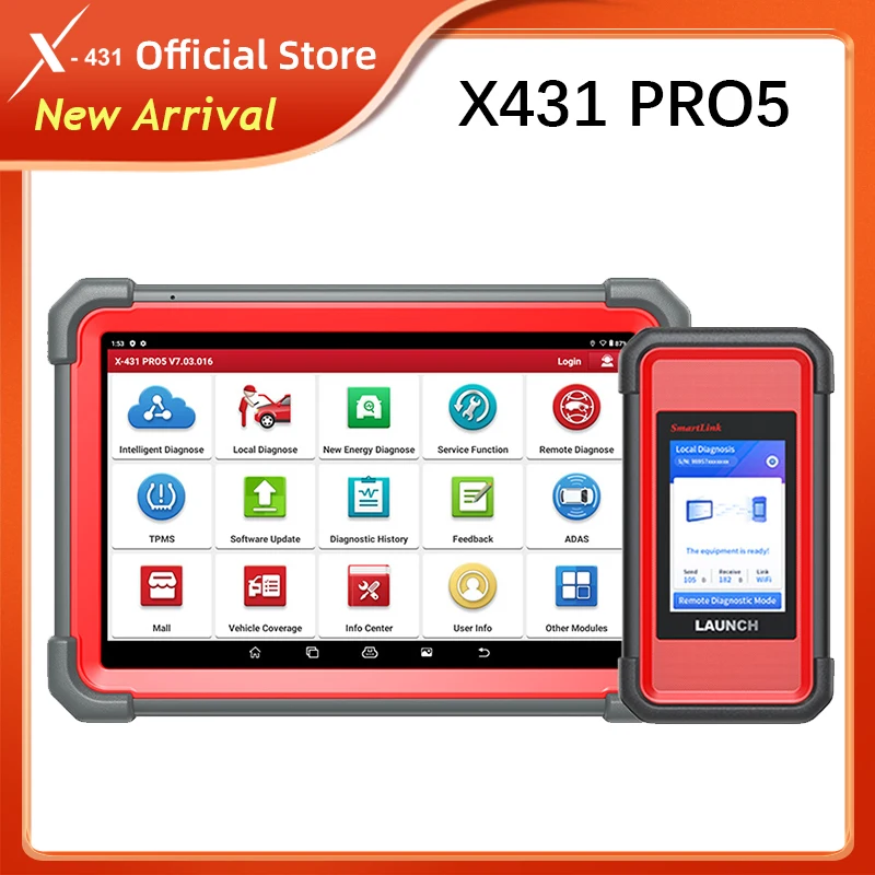 X-431 Spustenie Pro5 SmartLink J2534 Programovanie ECU Diagnostické nástroje automobilu OBD2 Diagnostika Diagnostika automobilového skenera x431 Automatické skenovanie