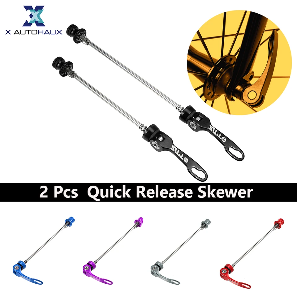 X Automaux 2ks bicykel Bicykel rýchle uvoľňovanie špajle páky predného zadného bicyklového kolesa pre bicykel MTB Moutain Road Bike
