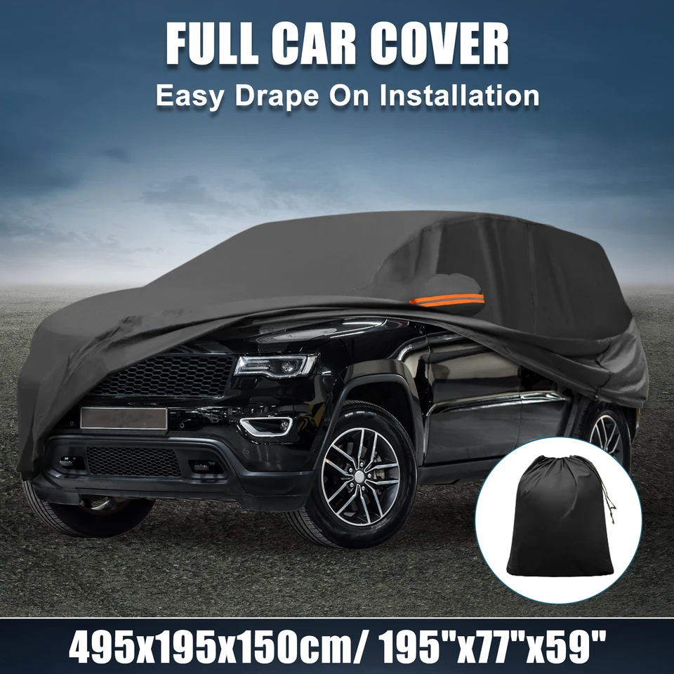 X kryt automobilu Autohaux pre Jeep Grand Cherokee 2011-2023 210D-PU Oxford Outdoor Cour Cover Cover Sun Protection so zipsom