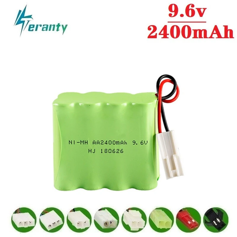(X model) 9,6V 2400 mAh NIMH batéria pre RC Hračky Tanks Trains Robot Boat Gun Ni-MH AA 700MAH 9,6 V Nabíjateľná batéria 1ks