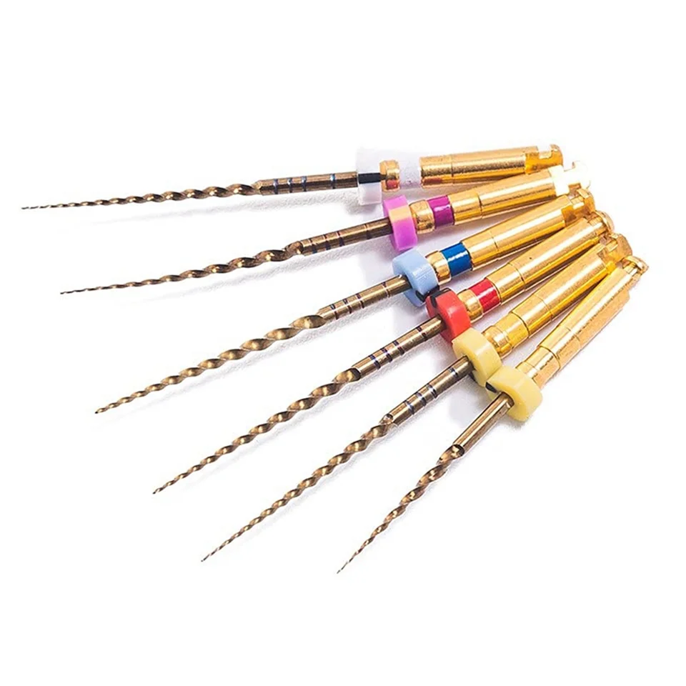 X-Pro Gold Protaper Niti Rotary Files, 6ks endo riadené pamäťové súbory (najrôznejšie 25 mm)