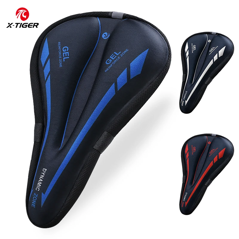 X-Tiger Bicycle Cover sedadla mäkká zahustená 3D špongia Polymérový bicykel sedlová sedlová rohož Priedušné horské cyklistické sedadlá príslušenstvo