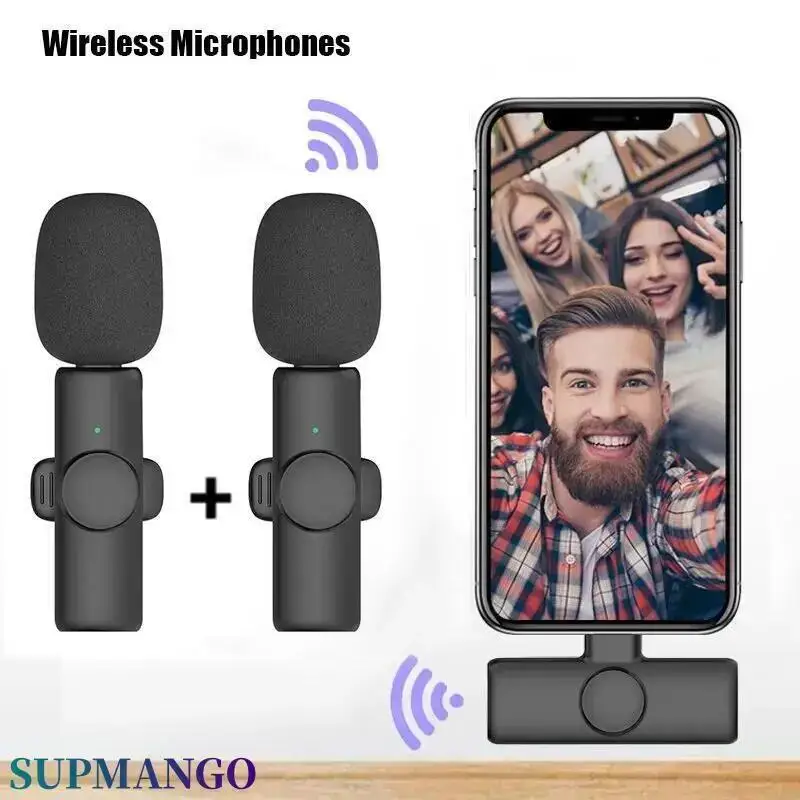 X11 Professional Wireless Lavalier Mikrofón pre iPhone iPad notebook Android Live Gaming Video Recording rozhovor business mikrofón