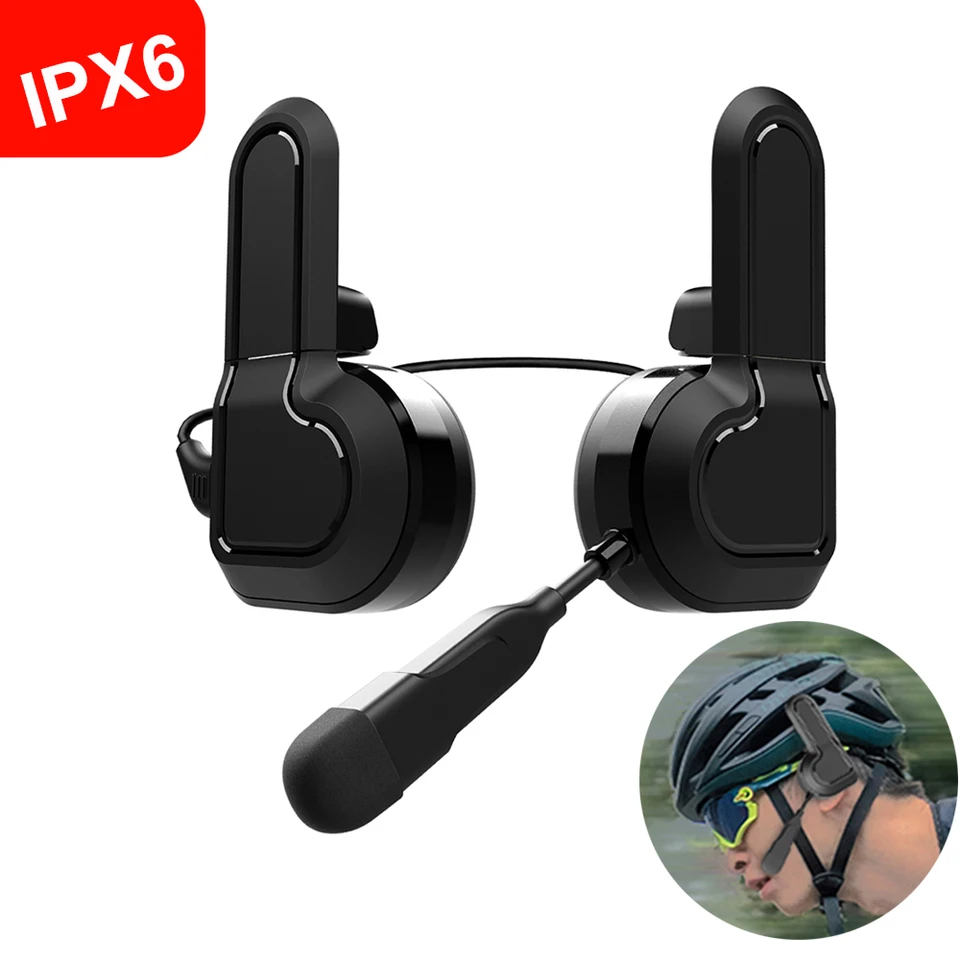 X2-C Motocyklová prilba náhlavnej súpravy Handsfree Call 400 mAh Stereo hlasový ovládanie nepremokavého hudobného prehrávača bezdrôtového slúchadla
