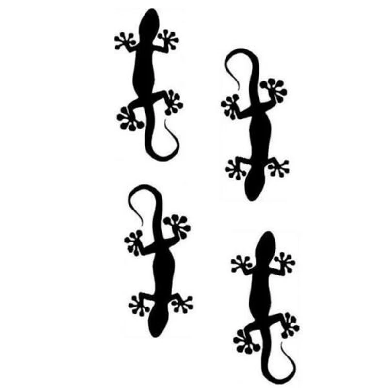 X4 Gecko Gecko's Lizard Wall Tattoo Sticker Sticker Car Bike Motorhome PVC nástenná nálepka 20