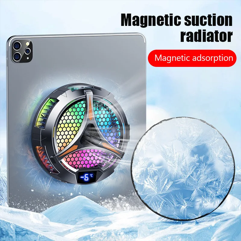 X42 ventilátor Telefón magnetický chladič pre vyhradenú tabletu s hliníkovým laptopovým tabletom stánku Peltier Cooer pre iPad iPhone Mac