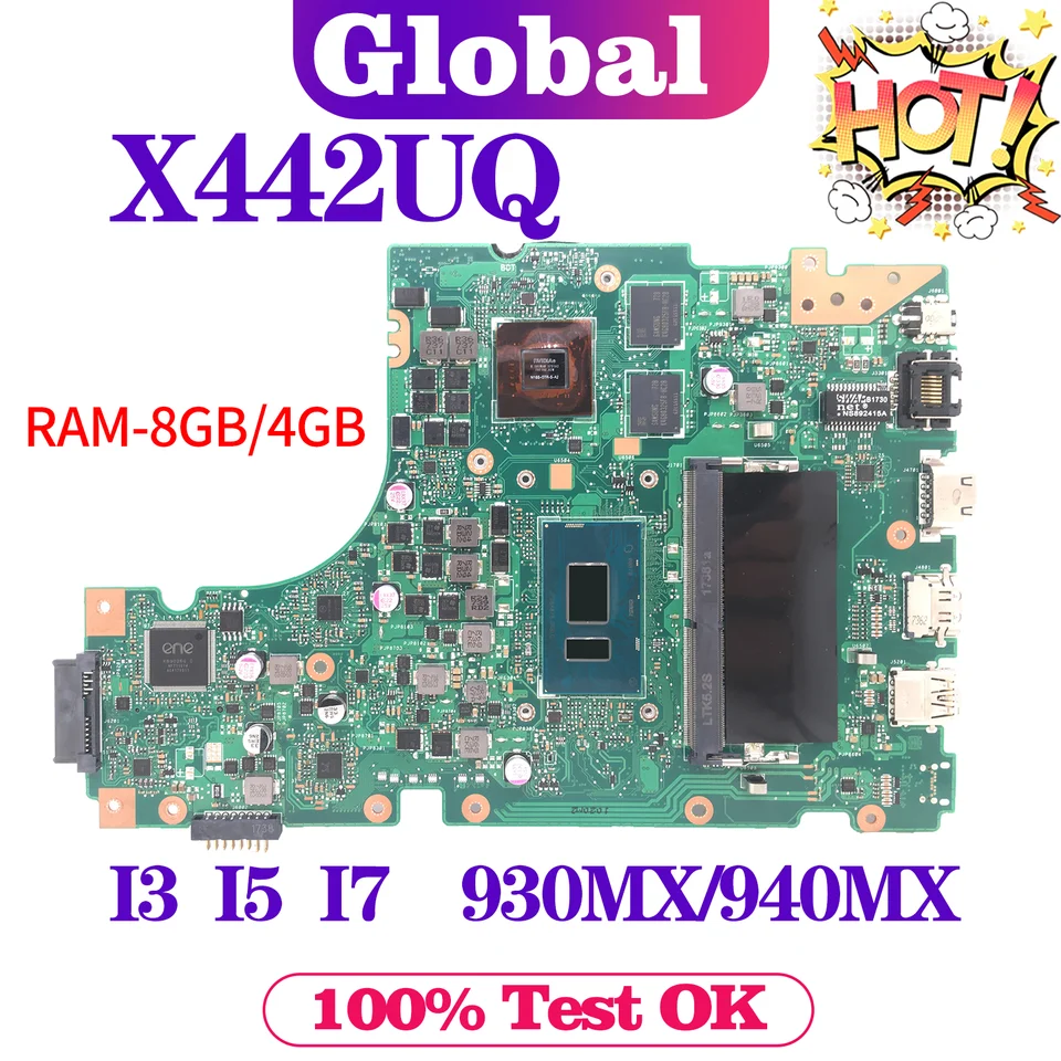 X442UQ Kompatibilná s hlavnou doskou X442U F442U A442U A480U R419U LAPTOP RAPTOP X442UN X442UQR X442URR X442UR X442UF X442UA X442UAR