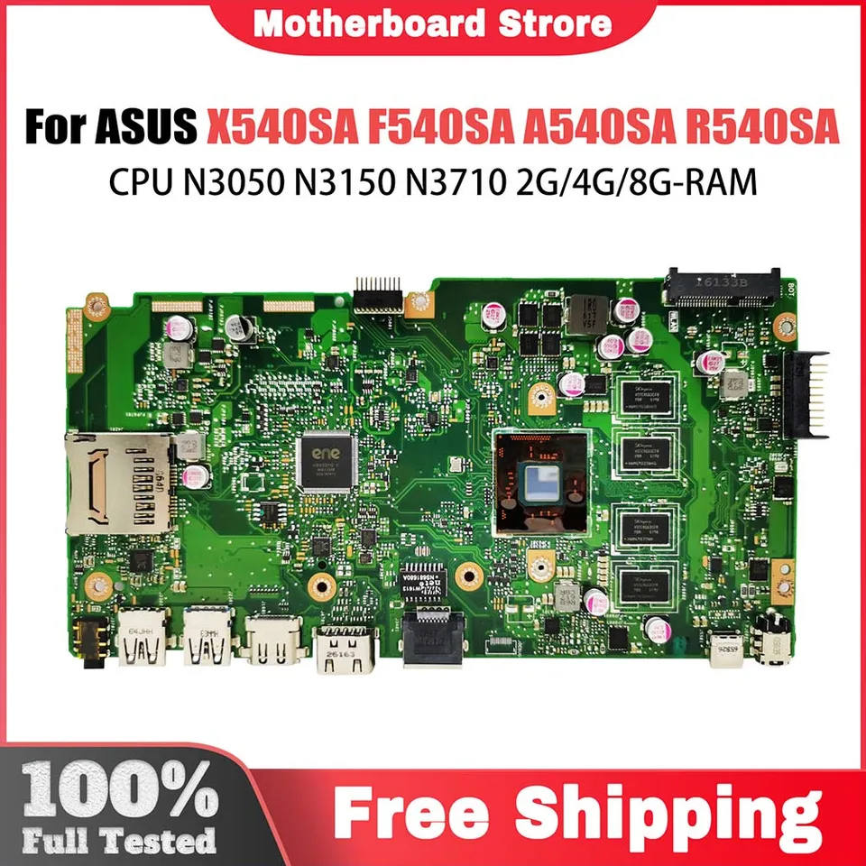 X540SA pre základnú dosku pre ASUS Placa X540SAA X540S F540S X540 REV 2.1 N3050 N3700 N3710 CPU 2G/4 GB/8G LAPTOP HASELBOW 100% OK