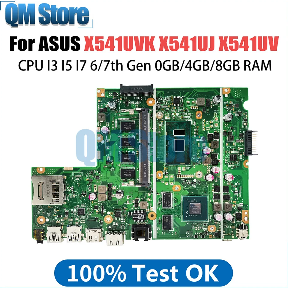 X541UV laptop základná doska pre ASUS X541UJ X541UVK X541U F541U A541U Mainboard i3 i5 i7 CPU GT920M 4 GB 8 GB RAM RAM