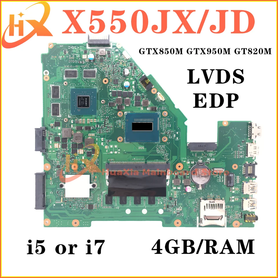 X550J HEACBOARD pre ASUS X550JF X550JD X550JK A550J FX550J W50J X550JX K550J LAPTOP HORDIC I5 I7 4. GTX850M GTX950M GT820M