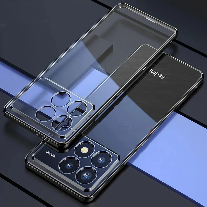 X6pro m6pro luxusné pokovovanie priehľadného prípadu pre Xiaomi Mi POCO M6 X6 PRO 5G 4G F6 Silikónový priehľadný nárazník zadný kryt Poko MX 6