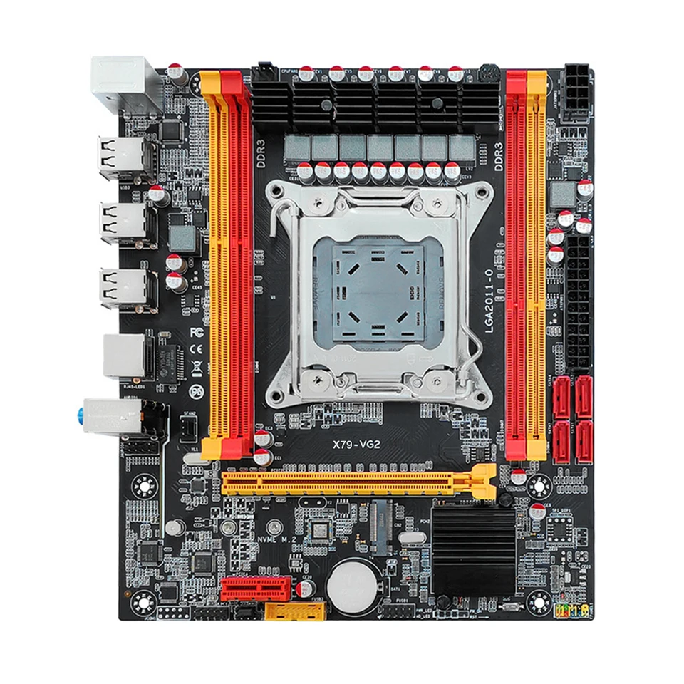 X79 Počítačová podpora základnej dosky DDR3 Memory LGA 2011 PC HAINBOARD 4*Rozhranie SATA2.0 Vhodné pre Intel CPU E5 2600/2689/2690/2670