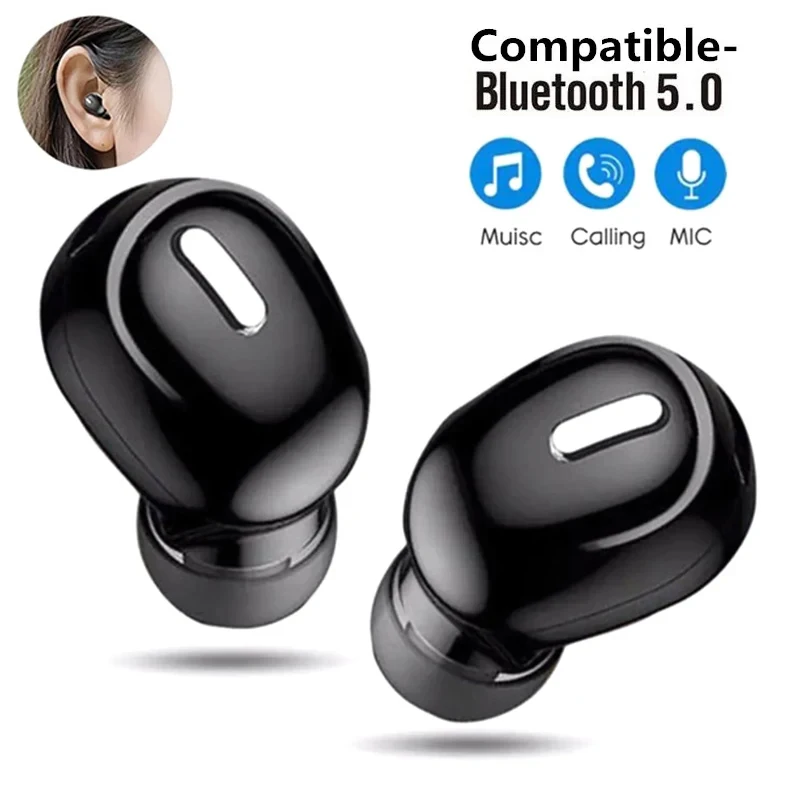 X9 Mini Single in Ear Bluetooth slúchadlá Handsfree bezdrôtové slúchadlá Sport Gamer Headset s mikrofónovými ušami