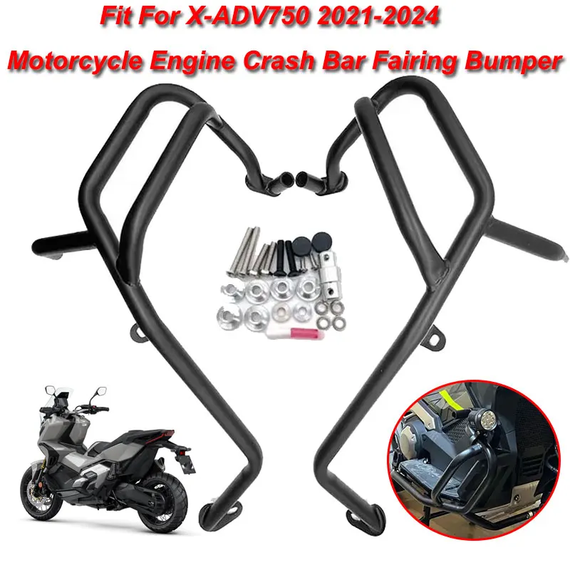 XADV 750 Motocykel Highway Motor Guard Bar Bar Fearing Bumper Frame Protector Ochranné tyče pre Honda X-Adv750 XADV750 2021-2024