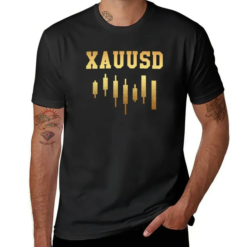 Xauusd Day Trading Gold Forex Metals Tričko Kórejské módy Funnys oblečenie pre mužov