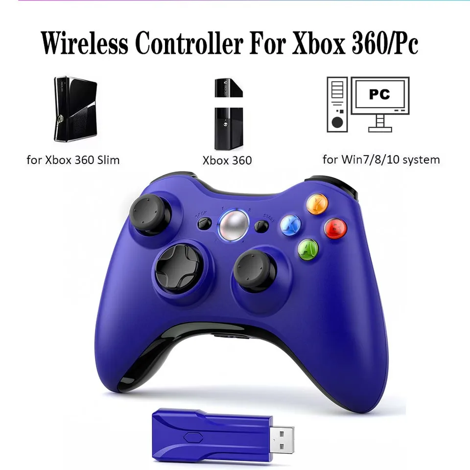 Xbox360 káblové/bezdrôtové konzoly Controller JoyPad pre Win 7/8/10 PC/PS3 Joystick Controly Mando Gamepad pre Xbox 360