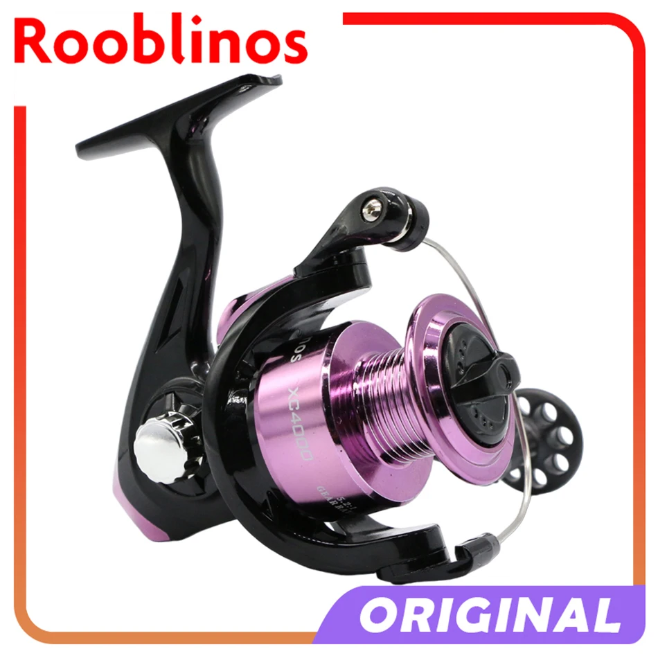 XC Pink Fishing Reel Plastic 2000 3000 4000 6000 Series Sladkáodná voda Lure Lure Rybolov