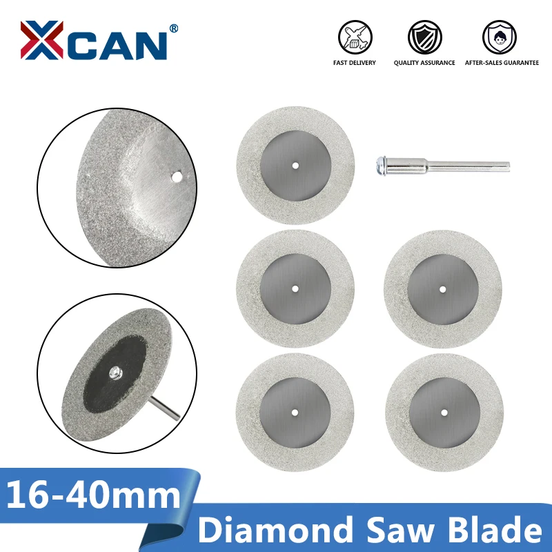 Xcan 16-40 mm 5ks Mini rezný disk pre rotačné príslušenstvo Diamondové brúsky