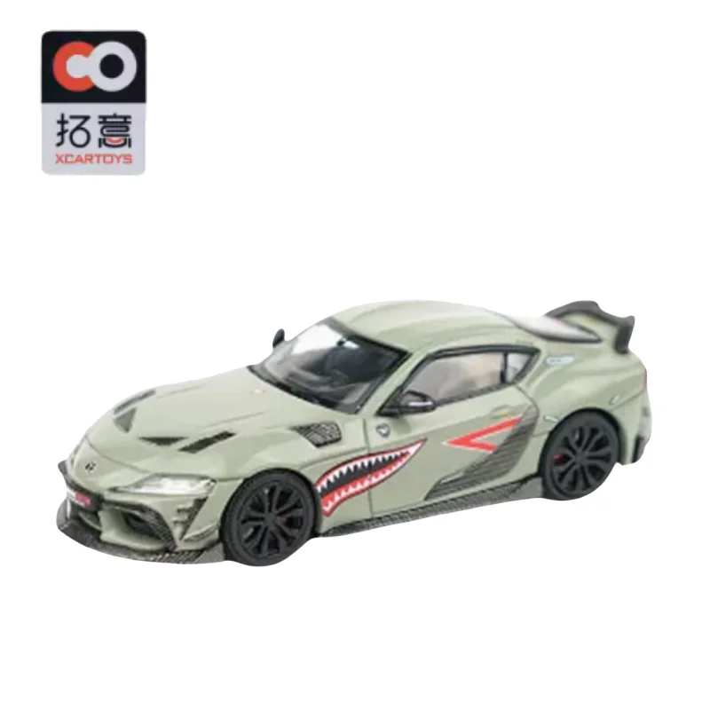 Xcartoys Poprace Kvalita pomeru 1/64 S16-1 Toyota Suba A90 Supra Green Microalloy Car Model Model Decotion, Hračky pre chlapcov.