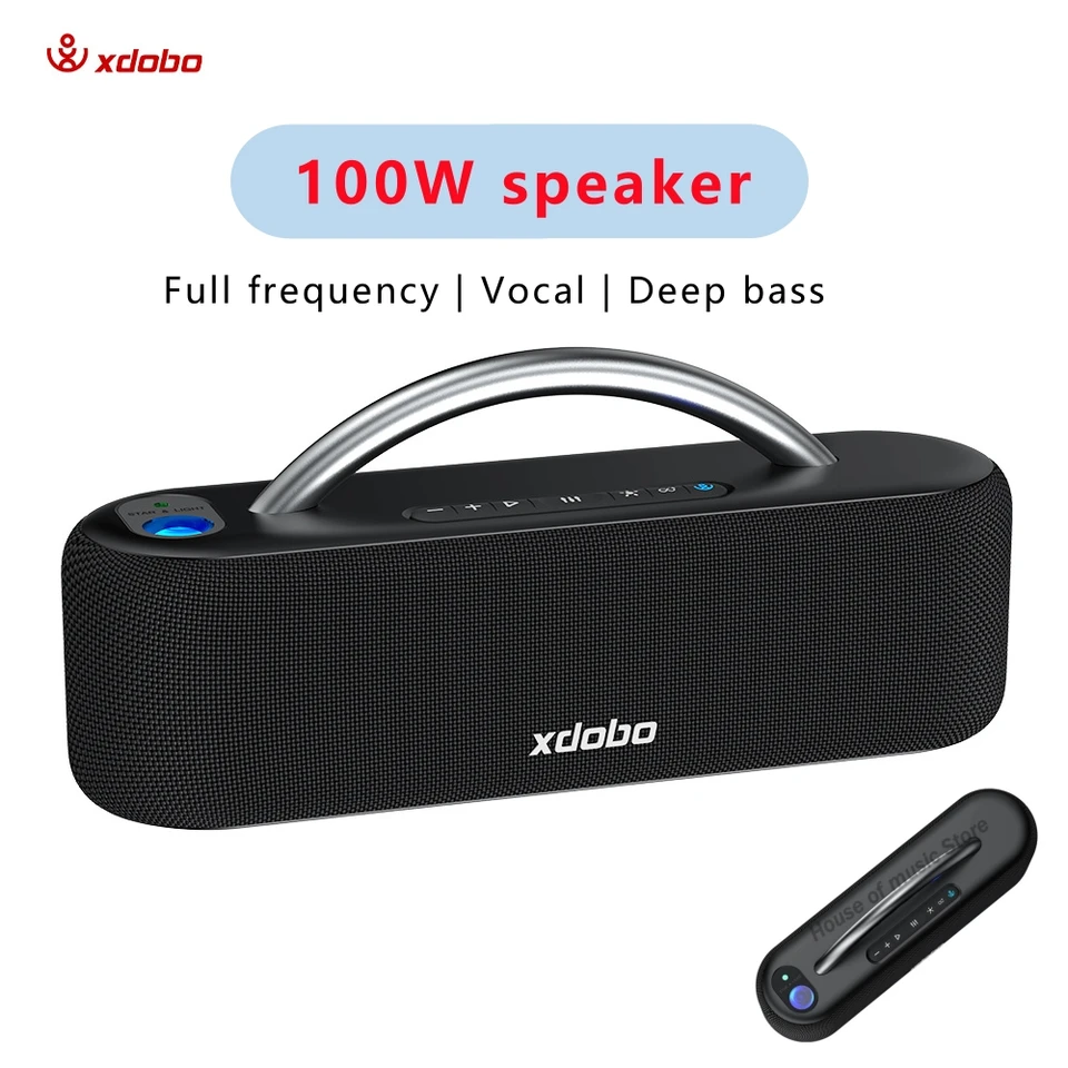 XDOBO Hviezda 100W Prenosné reproduktory Výkonný zvuk vstavaný projekciou Starry Sky Light 12h Playtime Bluetooth v5.3 pre domácu párty