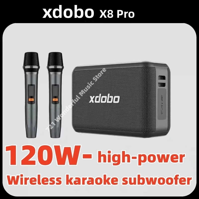 XDOBO X8 PRO 120W Výstupný výkon Bluetooth Reproduktor prenosný k piesni Subwoofer Vodotesný zvukový systém Caixa de Som Bluetooth