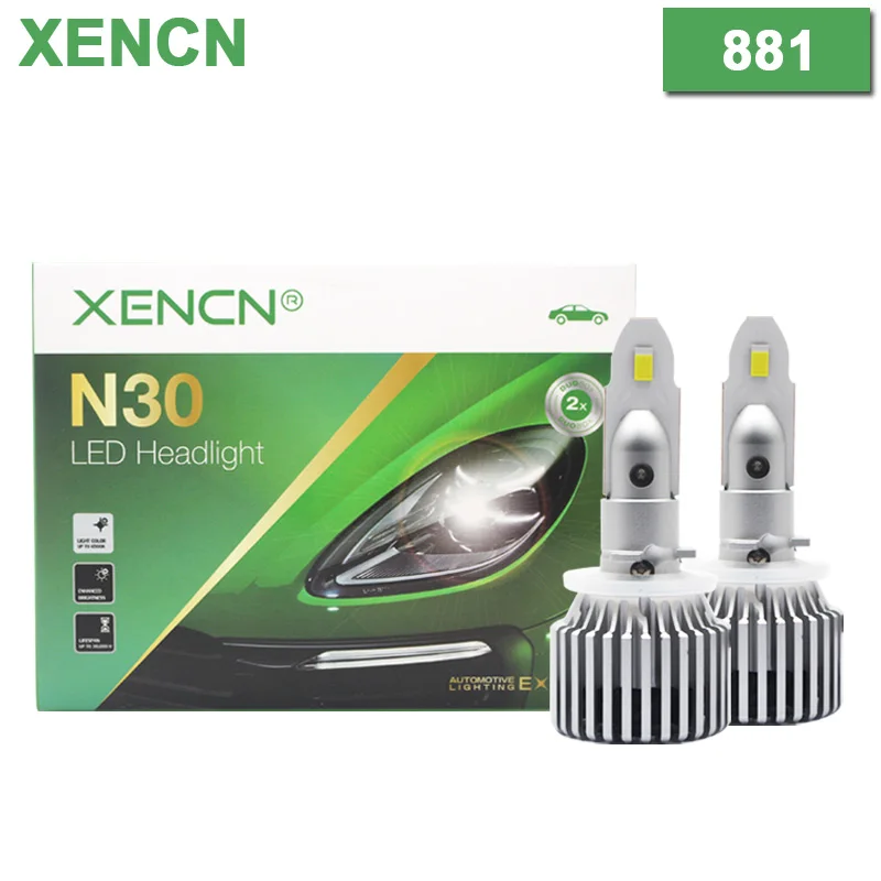 Xencn 881 PGJ13 LED svetlomet 300 W High Power 30000LM LED lampa 6500k Svetlo biele automatické hmlové svetlo 12V s Canbusom, pár, pár, pár, pár