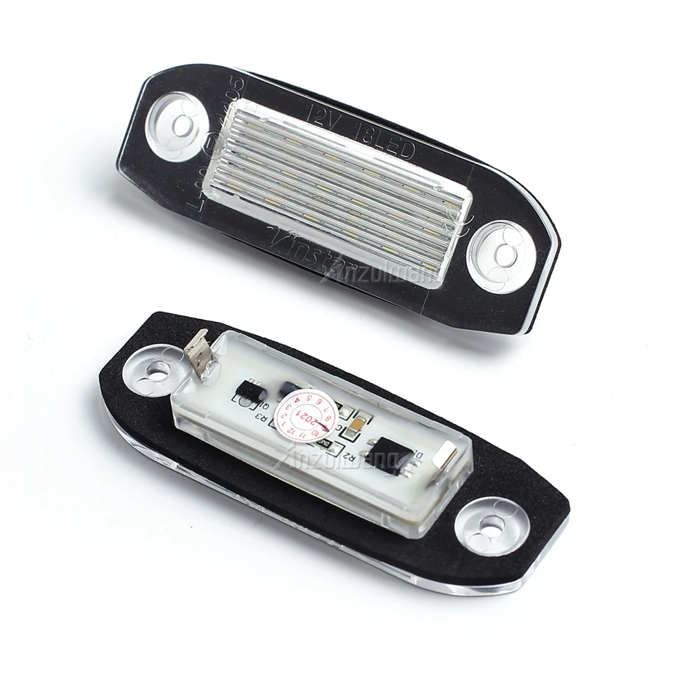 Xenon White LED auto číslo LIPS LIPS LIVES 12V 18led pre Volvo C30 C70 S80 V70 XC70 S40 V50 S60 V60 XC60 XC90