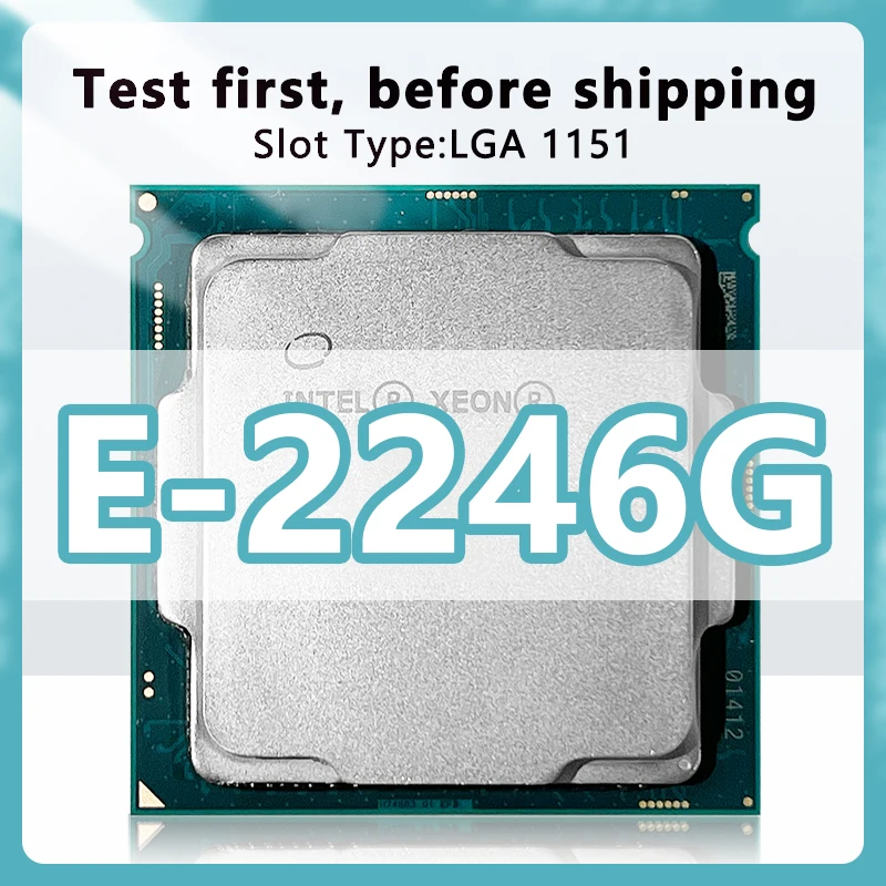 Xeon E-2246G procesor CPU 6 Core 12 vlákno 3,60 GHz 12 MB 80W DDR4 LGA1151 pre základnú dosku C246 C246 Chipsety E2246G CPU CPU