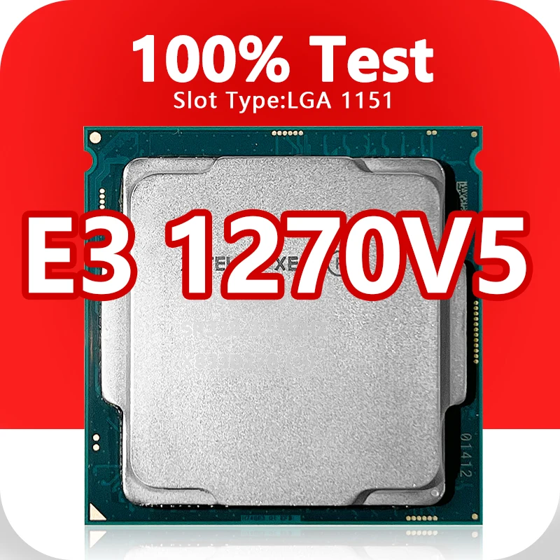 Xeon E3 1270V5 CPU 14nm 4 jadrá 8 vlákien 3,6 GHz 8MB 80W LGA1151 pre základnú dosku C236 C236 Chipsety E3-1270V5 procesor