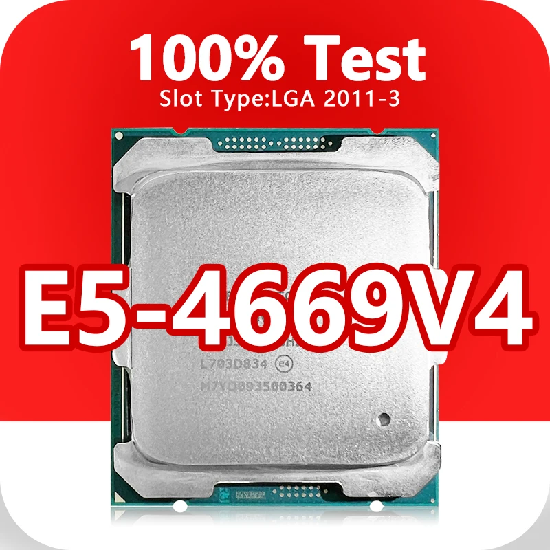 Xeon E5-4669V4 CPU 14nm 22 jadier 44 vlákna 2.2 GHz 55 MB 135W Procesor LGA2011-3 pre X99 Server E5 4669V4 Procesor