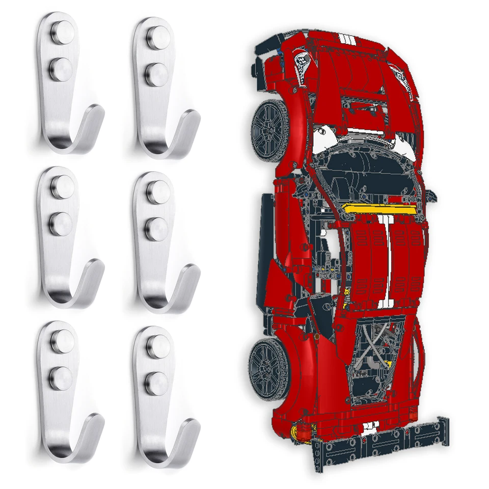 XGREPACK GOVEROVÝ HOOL HOOK pre LEGO 42125 Technic Ferrari 488 GTE (42125 nástenný háčik)