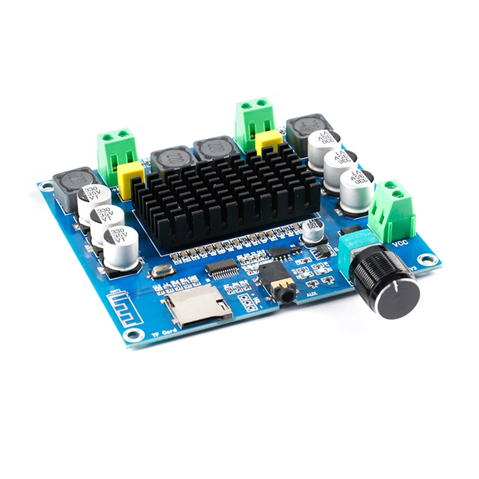 XH-A105 Power Digital Stereo prijímač 2x100W TDA7498 Vysoký výkon zvukového modulu Bluetooth kompatibilný pre reproduktory domáce kino DIY