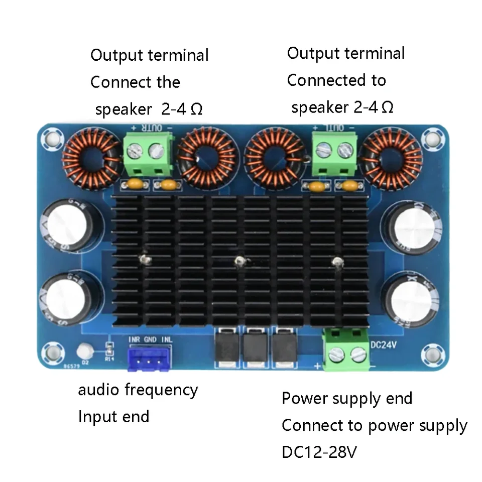 XH-A284 150W+150 W s digitálnym zosilňovačom DIGITÁLNEHO DIGITÁLNEHO Zosilňovača Fázové vybavenie Audio zosilňovacia doska DC12-28V