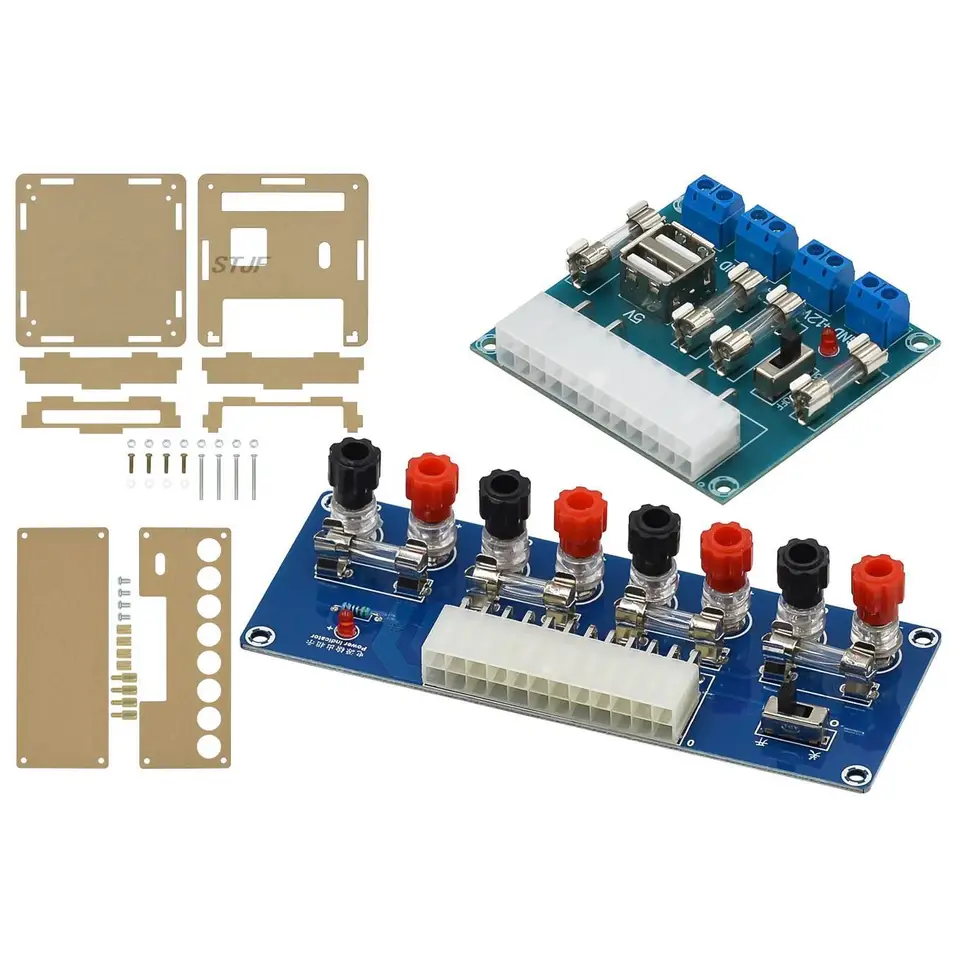 XH-M229 Desktop PC PC Power Power ATX Prenos do adaptérovej dosky napájacieho obvodu Výstupný modul 24pinový výstupný terminál 24 PINS
