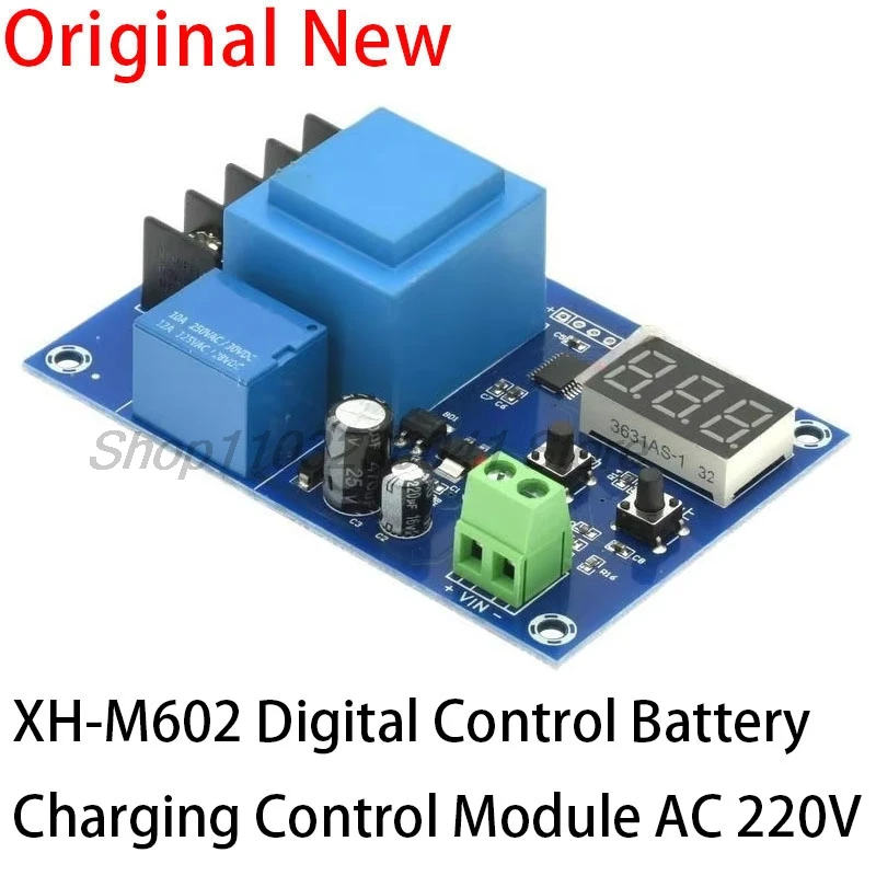 XH-M602 Digitálne ovládanie nabíjacieho modulu nabíjania batérie AC 220V Littium Storage Battery nabíjačka na nabíjačku Ovládanie dosky