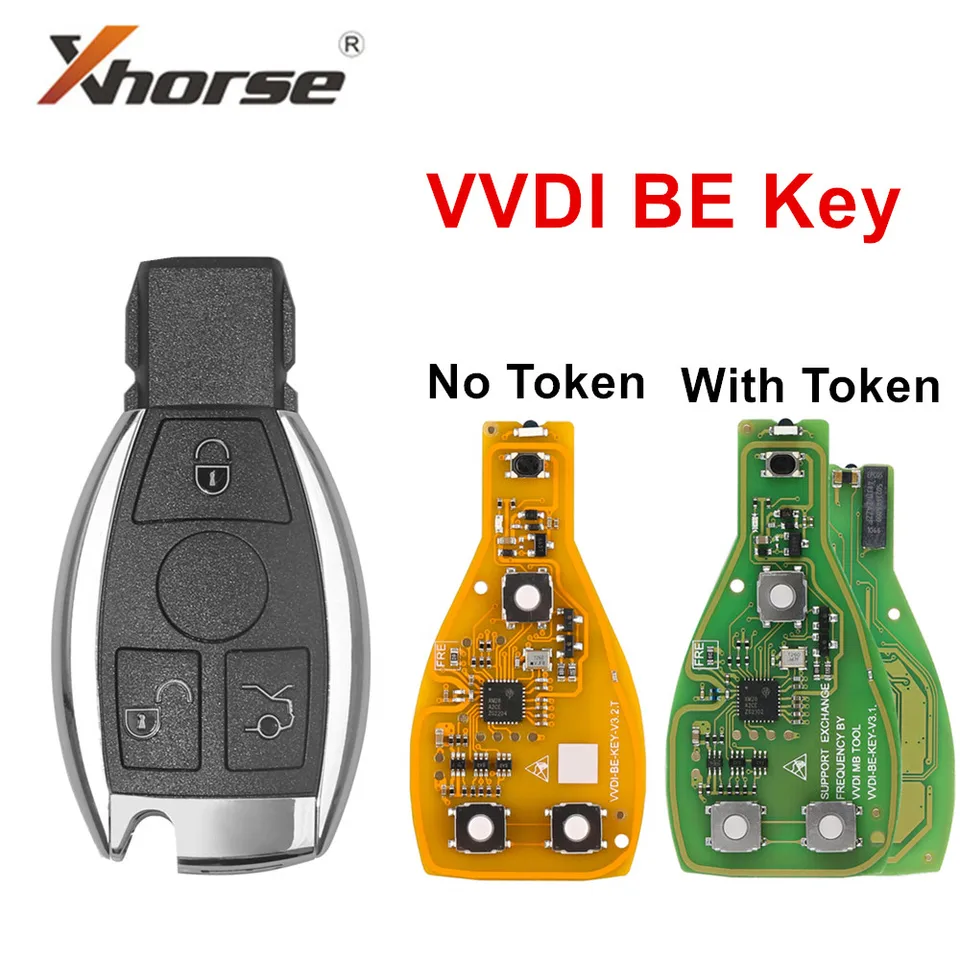 Xhorse VVDI Be Key Pro pre Mercedes Benz V3.2 PCB Diaľkový kľúcový čip Vylepšená verzia Smart 315MHz/433MHz