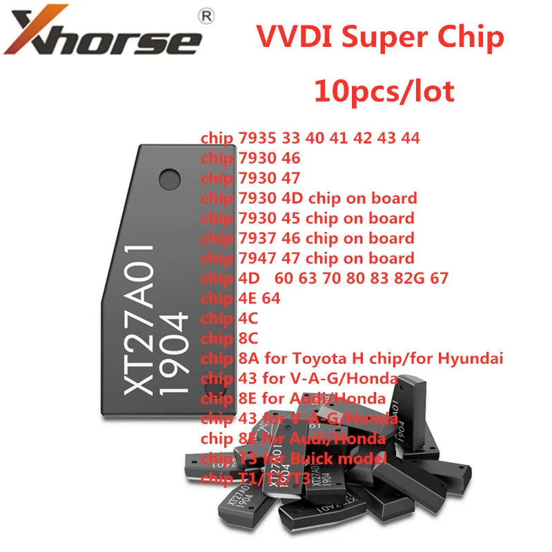 Xhorse VVDI Super Chip pre VVDI2 VVDI Mini Key Tool 10ks/Lot