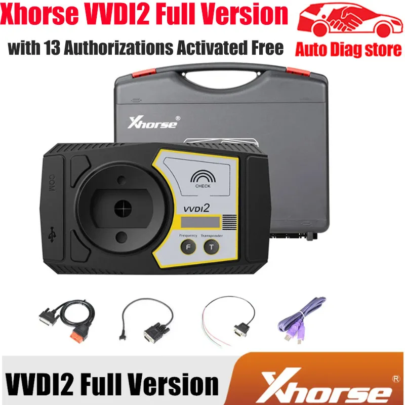 Xhorse VVDI2 Plná verzia Kľúčový programátor 13 Softwares Plus VVDI Prog programátor pre Audi/BMW/Porsche VVDI 2