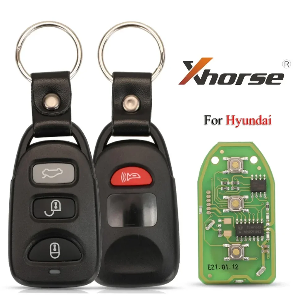Xhorse XKHY01EN Universal Wire Remote XK Series pre Hyundai 4 Button VVDI REMOTH AUTOM Kľúč pre VVDI2/VVDI MINI/KEY TOOL MAX