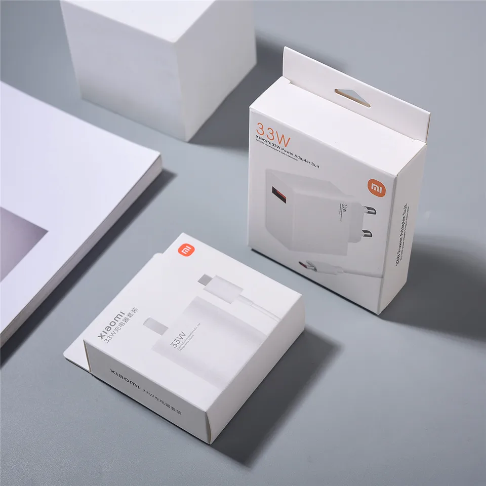 Xiaomi 33 W EU/US Charger Turbo Wall Wall Adapter Pôvodný kábel typu C pre MI 10 11 Redmi K50 K40 Pro Note11 Pro Max